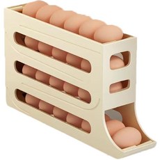 고르고샵 30구자동계란트레이 계란자동보관함 에그트레이, 베이지2개