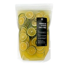 새청달청 제주 청귤청 슬라이스 수제청 업소용 매장용 대용량 정백당 청귤에이드 재료, 1개, 1개입, 2kg