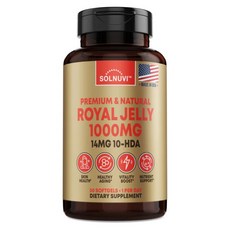 [한국공식 정품 2+1이벤트] 프리미엄 로얄젤리 1000mg 미국 솔누비 본사 직배송, 1개, 30회분