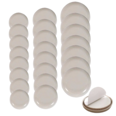 팩플 가구 소음방지 패드 스티커 슬라이더 캡 쿠션 바닥 카펫 마루, 24개, 베이지