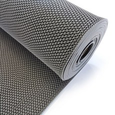 모모이츠 미끄럼 방지 고무 발판 업소용 출입구 발 매트 비규격 재단, B.격자 x 그레이, 1개, 그레이