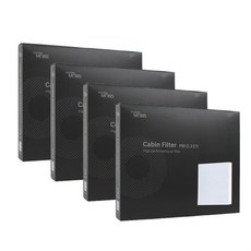 현대모비스 정품 프리미엄 에어컨필터 2년분 4개입 카니발KA4 전용 2020년식~현재까지 적용 3번