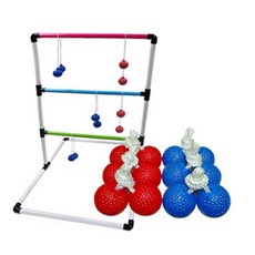 뉴스포츠교육 싱글 래더볼 볼로볼, 파랑/빨강/흰색