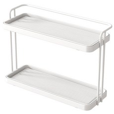 바로이즈 논슬립 2단 컵 건조대 컵선반 거치대 주방정리대 식기보관 사은품 세척솔, 1개, 화이트