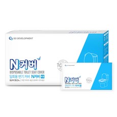 N커버 국산 항균 일회용 변기커버, 100매