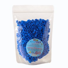[MYTOYS] 마이 디폼블럭 1000pcs 대용량 리필팩 43종 선택_도안집 증정, #08. 1000개 파랑색, 1개