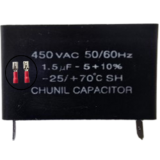 오브제토 모터기동콘덴서 사각 선풍기 스타트 기동 콘덴서 450V 콘덴샤, 450VAC 1.5uf, 1개