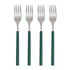 보테 올스텐 컬러 포크, 4개, 딥에메랄드