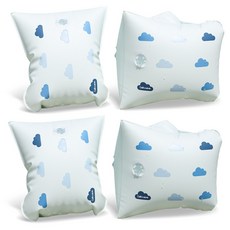 캘리웨이브 암튜브 1+1 팔튜브 암링 물놀이 튜브 성인팔튜브 성인암링 키즈암튜브 성인 남자 어린이 암튜브, 1세트, 구름 2P+구름 2P