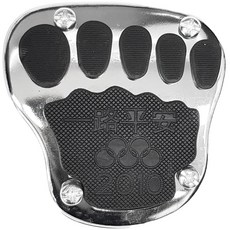 슈퍼커브 시티베스트 튜닝발판 브레이크 기어 폐달 발바닥 클러치 미끄럼방지 패드 추가볼트, 브레이크페달(오른쪽), 1개, 크롬