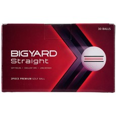 빅야드 스트레이트 2피스 골프공 30구, 1개, 30개입