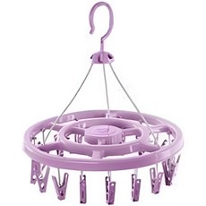 온리코 둥굴이 원형 양말.속옷 건조대, 퍼플