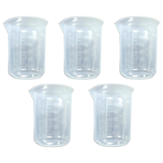 달래봄 플라스틱 투명 50ml 눈금 계량컵, 1세트