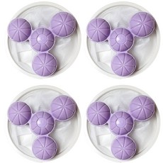 탐리빙 차세대 통돌이 전용 먼지 머리카락 회전형 세탁 세탁기 거름망, 퍼플, 4개