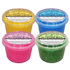 솜사탕설탕 500g 용기형 4종세트 (딸기 포도 메론 오렌지) 진한색 / 자일리톨 함유, 1세트