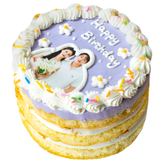 (평일 낮 12시전 주문 오늘출발) 케익팩토리 미니 퍼플스냅포토, 1개, 240g