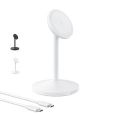 앤커 맥고 Qi2 15W 무선충전기 스탠드, 1개, 화이트