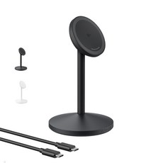 앤커 맥고 Qi2 15W 무선충전기 스탠드, 1개, 블랙