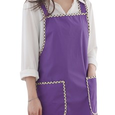 꼬레하우씨 생활 방수 앞치마, 보라, 1개