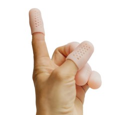 이츠오 실리콘 손가락 보호 통풍 골무, 10개, 스킨