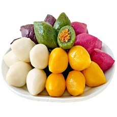 함지박떡방 추석송편 오색송편 냉동 깨송편 1접시 25알 550g, 1개