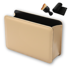 프라임그래피 다용도 차량용 수납 정리함 쓰레기통, 샌드