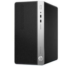 i5 HP 컴퓨터 본체 사무용 가정용 데스크탑 PC 윈도우10 PRO, 윈도우 11 프로, 400_G6, Black, 500GB, 16GB