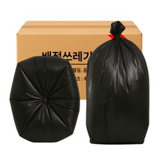 배접 쓰레기 봉투 재활용 분리수거 비닐 봉지 검정, 500개, 80L