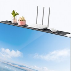 꾸베꾸베 무타공 설치 선 정리 TV 셋탑박스 선반 거치대