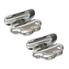 일상색감 모던뭉게구름 변기손잡이 위생 2p, 실버