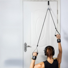 624C 오십견 어깨재활 티바 편마비 스트레칭 재활 운동기구 도르래, 1세트, 블랙