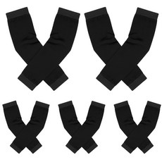 바이훔 다목적 작업용 조임 없는 스판 토시 5종 세트, 블랙, 5개