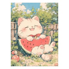 DIY 명화그리기 유화 그림 그리기 아크릴화 30*40cm, D타입, 1개