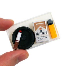 마마캣츠 MMC 담배 세트 미니어처 납골당 꾸미기 인테리어 소품 장식 추모용품 봉안당 납골당미니어처, 외국담배세트, 1개