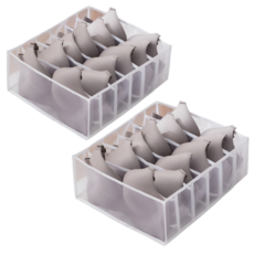 매쉬 옷장정리함 브라정리 2개, 2개, 화이트 32*32*12