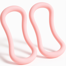 온누누 전신운동 스트레칭 소프트 요가링, 2개, 핑크