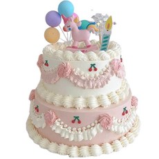유니콘 풀세트 모형케이크 웨딩촬영 웨딩스냅 브라이덜샤워 파티 생일, 1개