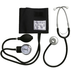 녹십자MS 정품 아네로이드 메타혈압계 수동혈압계 HS-2000+청진기 [메디캣 출고], 1개, HS-2000 수동혈압계 + HS-30A 단면청진기