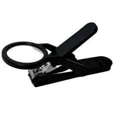 포언트 잘보이는 돋보기손톱깎이 부모님효도 어르신선물, 1개, 심플블랙