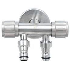 클린 스텐 양갈래 수도꼭지 일자형, 1개