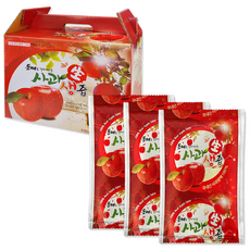 사과즙 1박스(50개) 생사과 착즙100% / 할인행사 [ 2박스 구매시 + 10개 추가 ], 100ml, 50개