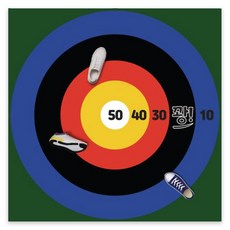 스타터스 신발던지기 게임판 레크레이션 과녁판, 꽝 버전 1m, 1개
