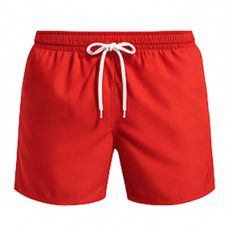 TERRYPAPA 남성 컬러핏 수영복 반바지 / 여름 비치웨어 필수템, 레드