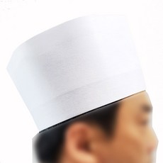 조리모자 20매 쉐프 부직포 종이 주방모 사이즈 조절 위생모자 일회용 한식 양식 일식, 11cm, 1개
