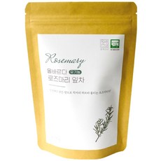 올바르다 유기농 로즈마리 차 티 잎차 원물, 100g, 100g, 1개, 1개입