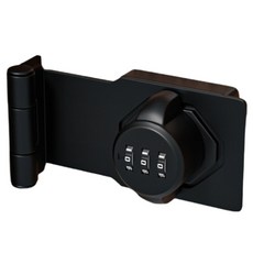 키알리 도어 잠금장치 문걸쇠 걸고리 도어락 비밀번호 자물쇠 90도 블랙