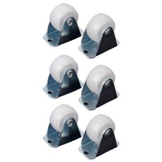 접착식 부착식 무거운 짐 이동식 바퀴 가구 미니 붙이는 바퀴, 6개