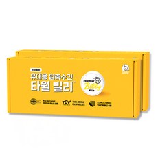 타월 빌리 휴대용 압축수건 25개입, 화이트, 2개