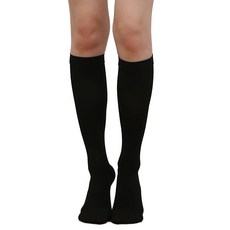 실루엣 의료용 압박스타킹 무릎형 발막힘 압박밴드, 1세트, 종아리/무릎형, 블랙