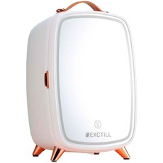 엑틸 화장품냉장고 LED 무드등 거울 6L 미니냉장고 저소음 가정용